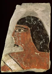 Relief des Kopfes eines Mannes